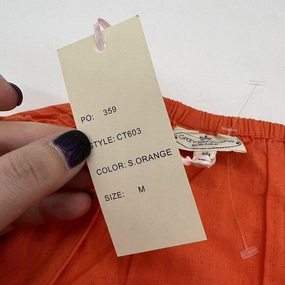 Grand & Greene Orange Tank Size M NWT - Picture 4 of 5